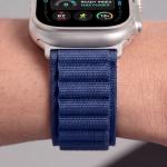 Curea Tech-Protect Nylon Pro compatibila cu Apple Watch 8/9/10/11/12/SE/Ultra, 44/45/46/49mm, Navy Blue 8 - lerato.ro