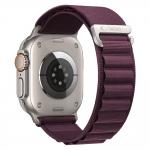 Curea Tech-Protect Nylon Pro compatibila cu Apple Watch 8/9/10/11/12/SE/Ultra, 44/45/46/49mm, Burgundy 3 - lerato.ro