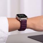 Curea Tech-Protect Nylon Pro compatibila cu Apple Watch 8/9/10/11/12/SE/Ultra, 44/45/46/49mm, Burgundy 6 - lerato.ro