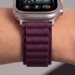 Curea Tech-Protect Nylon Pro compatibila cu Apple Watch 8/9/10/11/12/SE/Ultra, 44/45/46/49mm, Burgundy 8 - lerato.ro