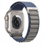 Curea Tech-Protect Nylon Pro compatibila cu Apple Watch 8/9/10/11/12/SE/Ultra, 44/45/46/49mm, Navy / Grey 3 - lerato.ro