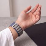 Curea Tech-Protect Nylon Pro compatibila cu Apple Watch 8/9/10/11/12/SE/Ultra, 44/45/46/49mm, Navy / Grey 5 - lerato.ro
