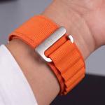 Curea Tech-Protect Nylon Pro compatibila cu Apple Watch 8/9/10/11/12/SE/Ultra, 44/45/46/49mm, Portocaliu 5 - lerato.ro