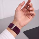 Curea Tech-Protect NylonLoop compatibila cu Apple Watch 8/9/10/11/12/SE, 40/41/42mm, Burgundy 5 - lerato.ro