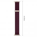 Curea Tech-Protect NylonLoop compatibila cu Apple Watch 8/9/10/11/12/SE, 40/41/42mm, Burgundy 8 - lerato.ro
