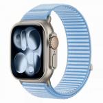 Curea Tech-Protect NylonLoop compatibila cu Apple Watch 8/9/10/11/12/SE, 40/41/42mm, Baby Blue 2 - lerato.ro