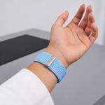 Curea Tech-Protect NylonLoop compatibila cu Apple Watch 8/9/10/11/12/SE, 40/41/42mm, Baby Blue 5 - lerato.ro