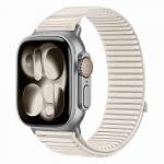 Curea Tech-Protect NylonLoop compatibila cu Apple Watch 8/9/10/11/12/SE, 40/41/42mm, Starlight 2 - lerato.ro