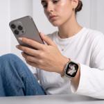 Curea Tech-Protect NylonLoop compatibila cu Apple Watch 8/9/10/11/12/SE, 40/41/42mm, Starlight 4 - lerato.ro