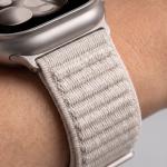 Curea Tech-Protect NylonLoop compatibila cu Apple Watch 8/9/10/11/12/SE/Ultra, 44/45/46/49mm, Starlight 7 - lerato.ro
