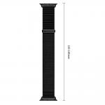 Curea Tech-Protect NylonLoop compatibila cu Apple Watch 8/9/10/11/12/SE/Ultra, 44/45/46/49mm, Negru 8 - lerato.ro
