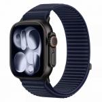 Curea Tech-Protect NylonLoop compatibila cu Apple Watch 8/9/10/11/12/SE/Ultra, 44/45/46/49mm, Navy Blue 2 - lerato.ro