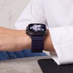Curea Tech-Protect NylonLoop compatibila cu Apple Watch 8/9/10/11/12/SE/Ultra, 44/45/46/49mm, Navy Blue 8 - lerato.ro