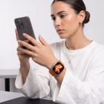 Curea Tech-Protect NylonLoop compatibila cu Apple Watch 8/9/10/11/12/SE/Ultra, 44/45/46/49mm, Portocaliu 4 - lerato.ro