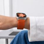 Curea Tech-Protect NylonLoop compatibila cu Apple Watch 8/9/10/11/12/SE/Ultra, 44/45/46/49mm, Portocaliu 6 - lerato.ro