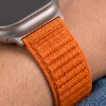 Curea Tech-Protect NylonLoop compatibila cu Apple Watch 8/9/10/11/12/SE/Ultra, 44/45/46/49mm, Portocaliu 7 - lerato.ro