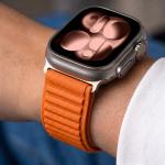 Curea Tech-Protect NylonLoop compatibila cu Apple Watch 8/9/10/11/12/SE/Ultra, 44/45/46/49mm, Portocaliu 8 - lerato.ro
