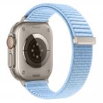 Curea Tech-Protect NylonLoop compatibila cu Apple Watch 8/9/10/11/12/SE/Ultra, 44/45/46/49mm, Baby Blue 3 - lerato.ro