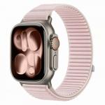 Curea Tech-Protect NylonLoop compatibila cu Apple Watch 8/9/10/11/12/SE/Ultra, 44/45/46/49mm, Roz 2 - lerato.ro
