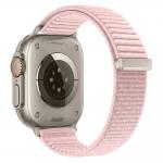 Curea Tech-Protect NylonLoop compatibila cu Apple Watch 8/9/10/11/12/SE/Ultra, 44/45/46/49mm, Roz 3 - lerato.ro