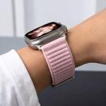 Curea Tech-Protect NylonLoop compatibila cu Apple Watch 8/9/10/11/12/SE/Ultra, 44/45/46/49mm, Roz 6 - lerato.ro