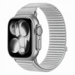 Curea Tech-Protect NylonLoop compatibila cu Apple Watch 8/9/10/11/12/SE/Ultra, 44/45/46/49mm, Light Grey 2 - lerato.ro