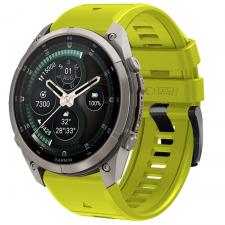 Curea Tech-Protect Silicone compatibila cu Garmin Fenix 5 / 6 / 6 Pro / 7 / 8 / 8 Pro / E / 9 / 9 Pro (47 MM), Volt Lime