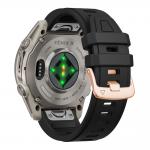 Curea Tech-Protect Silicone compatibila cu Garmin Fenix 5S / 5S Plus / 6S / 6S Pro / 7S / 8 / 9 / 9 Pro (43 MM), Negru 3 - lerato.ro