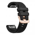 Curea Tech-Protect Silicone compatibila cu Garmin Fenix 5S / 5S Plus / 6S / 6S Pro / 7S / 8 / 9 / 9 Pro (43 MM), Negru 4 - lerato.ro