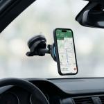 Suport auto Tech-Protect V20, Dashboard / Windshield / Air Vent Mount, Compatibil MagSafe, Incarcare Wireless 25W, Negru 10 - lerato.ro