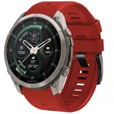 Curea Tech-Protect Silicone compatibila cu Garmin Fenix 5 / 6 / 6 Pro / 7 / 8 / 8 Pro / E / 9 / 9 Pro (47 MM), Crimson Red