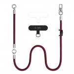 Snur pentru carcase Tech-Protect C10S Rope, Lungime reglabila, Burgundy 8 - lerato.ro