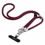 Snur pentru carcase Tech-Protect C10S Rope, Lungime reglabila, Burgundy 9 - lerato.ro