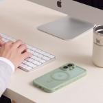Husa Tech-Protect MagPeak cu MagSafe compatibila cu iPhone 17, Matte Green 3 - lerato.ro