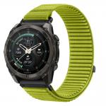 Curea Tech-Protect NylonLoop compatibila cu Garmin Fenix 5X / 5X Plus / 6X / 6X Pro / 7X / 8 / 8 Pro / 9 / 9 Pro (51 MM), Lime 2 - lerato.ro