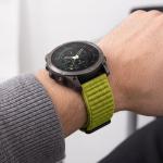 Curea Tech-Protect NylonLoop compatibila cu Garmin Fenix 5X / 5X Plus / 6X / 6X Pro / 7X / 8 / 8 Pro / 9 / 9 Pro (51 MM), Lime 8 - lerato.ro