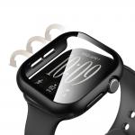 Set 2 carcase cu protectie ecran din sticla securizata Tech-Protect Defense compatibile cu Apple Watch 12 (42mm), Negru / Transparent 3 - lerato.ro