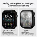 Set 2 carcase cu protectie ecran din sticla securizata Tech-Protect Defense compatibile cu Apple Watch Ultra 1 / 2 / 3 / 4 (49mm), Negru / Transparent 14 - lerato.ro