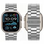 Curea Tech-Protect Stainless compatibila cu Apple Watch 8/9/10/11/12/SE/Ultra, 44/45/46/49mm, Silver 4 - lerato.ro