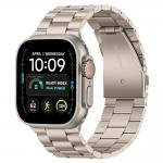 Curea Tech-Protect Stainless compatibila cu Apple Watch 8/9/10/11/12/SE/Ultra, 44/45/46/49mm, Starlight 2 - lerato.ro