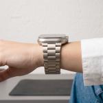 Curea Tech-Protect Stainless compatibila cu Apple Watch 8/9/10/11/12/SE/Ultra, 44/45/46/49mm, Starlight 9 - lerato.ro