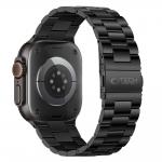 Curea Tech-Protect Stainless compatibila cu Apple Watch 8/9/10/11/12/SE/Ultra, 44/45/46/49mm, Negru 3 - lerato.ro