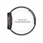 Curea Tech-Protect Stainless compatibila cu Apple Watch 8/9/10/11/12/SE/Ultra, 44/45/46/49mm, Negru 5 - lerato.ro