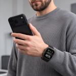 Curea Tech-Protect Stainless compatibila cu Apple Watch 8/9/10/11/12/SE/Ultra, 44/45/46/49mm, Negru 6 - lerato.ro