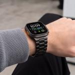 Curea Tech-Protect Stainless compatibila cu Apple Watch 8/9/10/11/12/SE/Ultra, 44/45/46/49mm, Negru 8 - lerato.ro