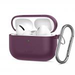 Carcasa Tech-Protect Silicone Hook compatibila cu Apple AirPods Pro 3, Burgundy 4 - lerato.ro