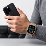 Curea Tech-Protect Stainless compatibila cu Apple Watch 8/9/10/11/12/SE/Ultra, 44/45/46/49mm, Titan / Portocaliu 5 - lerato.ro