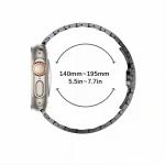 Curea Tech-Protect Stainless compatibila cu Apple Watch 8/9/10/11/12/SE/Ultra, 44/45/46/49mm, Titan / Portocaliu 9 - lerato.ro
