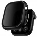 Carcasa cu protectie ecran din sticla securizata Tech-Protect Defense Privacy compatibila cu Apple Watch 12 (46mm), Negru 2 - lerato.ro