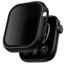 Carcasa cu protectie ecran din sticla securizata Tech-Protect Defense Privacy compatibila cu Apple Watch 12 (42mm), Negru